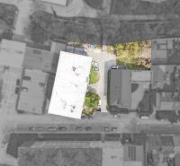 Aerial view of commercial premises on Jána Zigmundíka in Vrbové.