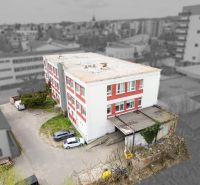 The building on Jána Zigmundíka Street in Vrbové serves as commercial premises.