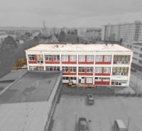 Commercial building on Ján Zigmundík Street in the town of Vrbové.