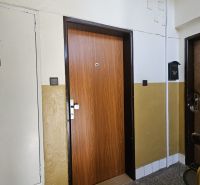 Entrance door to a 2-room apartment with a mailbox in the shared hallway.