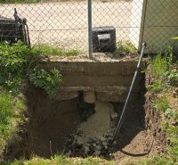 Excavation near the cottage in Nové Vinohrady in Suchá nad Parnou.