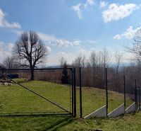 Plots - housing in Lubina with a view through the fence of the forest and panorama.