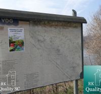 Information board with a map at the Danube in the Old Port of Gabčíkovo, Land - housing.