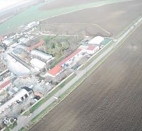 Aerial view of the industrial area in Senec near the Sunny Lakes NORTH.
