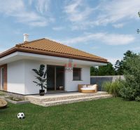 Family house in Veselé on Veselé Street with a garden seating area and lawn.