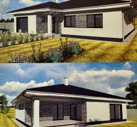 A family house in Dúbravka, with an elegant facade and a landscaped garden.