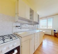 A kitchen in a 2-room apartment with a gas stove and a wooden decor floor.