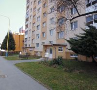 A container house on G. Svoboda Street in Prešov with a front garden and a walkway to a 2-room apartment.