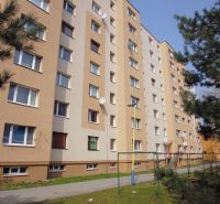 Apartment building on G. Svoboda Street in Prešov, surrounded by greenery and a walkway.