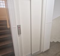 Staircase and elevator in an apartment building on Grösslingova Street in Bratislava – Old Town.