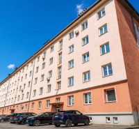 The exterior of the apartment building on Krivá Street in Košice, Juh district.