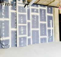 Future commercial spaces with raw walls and external cables, ready for modifications.