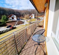A balcony with a view of nature and family houses on Pustá dolina street, Prešov.
