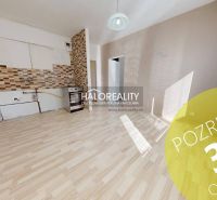 A room with a wooden decor floor and a kitchenette in a studio apartment.
