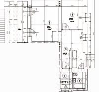 Floor plan of a 2-room apartment with labeled rooms and dimensions.