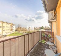 Balcony of a 2-room apartment on M. R. Štefánika Street, Most pri Bratislave, with a view.