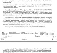 Document on the land-use plan for plots in Vinohrady, Bratislava, with a designated function for vineyards.