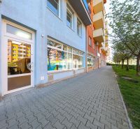Commercial premises on Šustekova Street in Bratislava V with a front entrance.