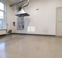Production premises with a concrete floor, extractor, and barred windows.