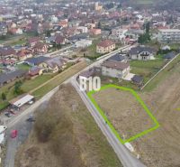 Land for sale, suitable for living, in the village of Rosina, shown from a bird's eye view.