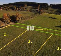 Plots - residential in Petrovice divided into three parts, surrounded by nature and a private road.
