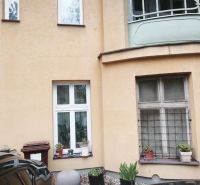 The facade of a historical building in a two-room apartment on Leškova Street, Bratislava - Historical Core.