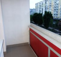 Balcony of a 2-room apartment on Rajecká Street in Bratislava - Vrakuňa with a view.