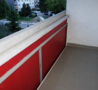 The balcony of a 2-room apartment on Rajecká Street in Bratislava - Vrakuňa.
