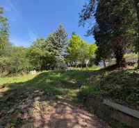 Plots - residential area at Plánky, Bratislava - Záhorská Bystrica, surrounded by greenery and trees.