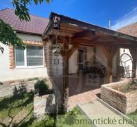 A family house in Palárikovo with a shelter, a swing, and bicycles in the yard.