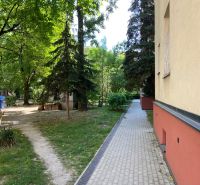 A peaceful environment with a walkway and greenery near Legionárska Street in Bratislava.