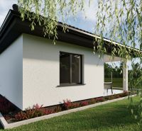 Family house with a garden on Pánska Niva, fencing, window, lawn, vegetation.