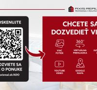 Family house with a QR code for more information about the offer and a virtual tour.