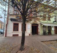 Commercial premises on Kováčska Street in Košice, Old Town, with autumn trees.