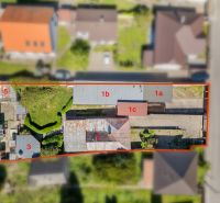 Aerial view of properties - housing in Bratislava - Podunajské Biskupice, Padlých hrdinov Street.