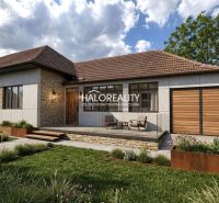 A family house in Lok with a terrace, stone facade, and grassed garden.