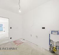 An empty room in a family house prepared for the installation of sanitary equipment.
