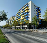 A building with colorful balconies on Tomášikova Street in Bratislava - Ružinov.