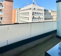 Balcony in a 2-room apartment on Mýtna Street, Bratislava - Old Town with a view.