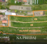 Residential plots in Veľké Úľany, divided into C1, C2, C3, main plot.