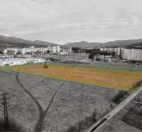 Development plots in Martin with panoramic views of the surrounding apartment buildings and mountains.
