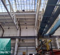 In the warehouse and hall, you can see the construction and lighting.