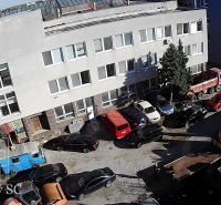 Parking lot in front of the building of production premises on Staviteľská Street, Bratislava III.
