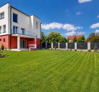 A family house on Sládkovičova Street in Modra with a large well-maintained garden and terrace.