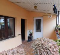 A family house in Dvory nad Žitavou: a terrace with cacti and paving.