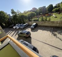 Parking lot at a 3-room apartment on Galantská Street in Dunajská Streda with a view of the playground.