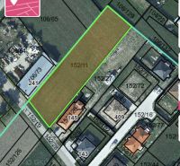 Aerial map of residential plots in Holice showing parcels and numbering.