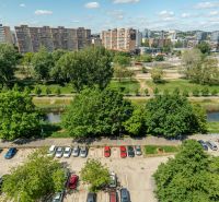 View of the housing estate in Bratislava - Petržalka from Lachova Street, 3-room apartment.