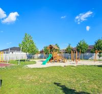 Playground with a slide and climbing frames on Fialkova Street in Galanta-Kolonia.