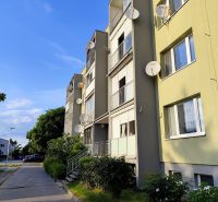 Apartment building on Gagarinova Street in Senec with two floors and satellite dishes.